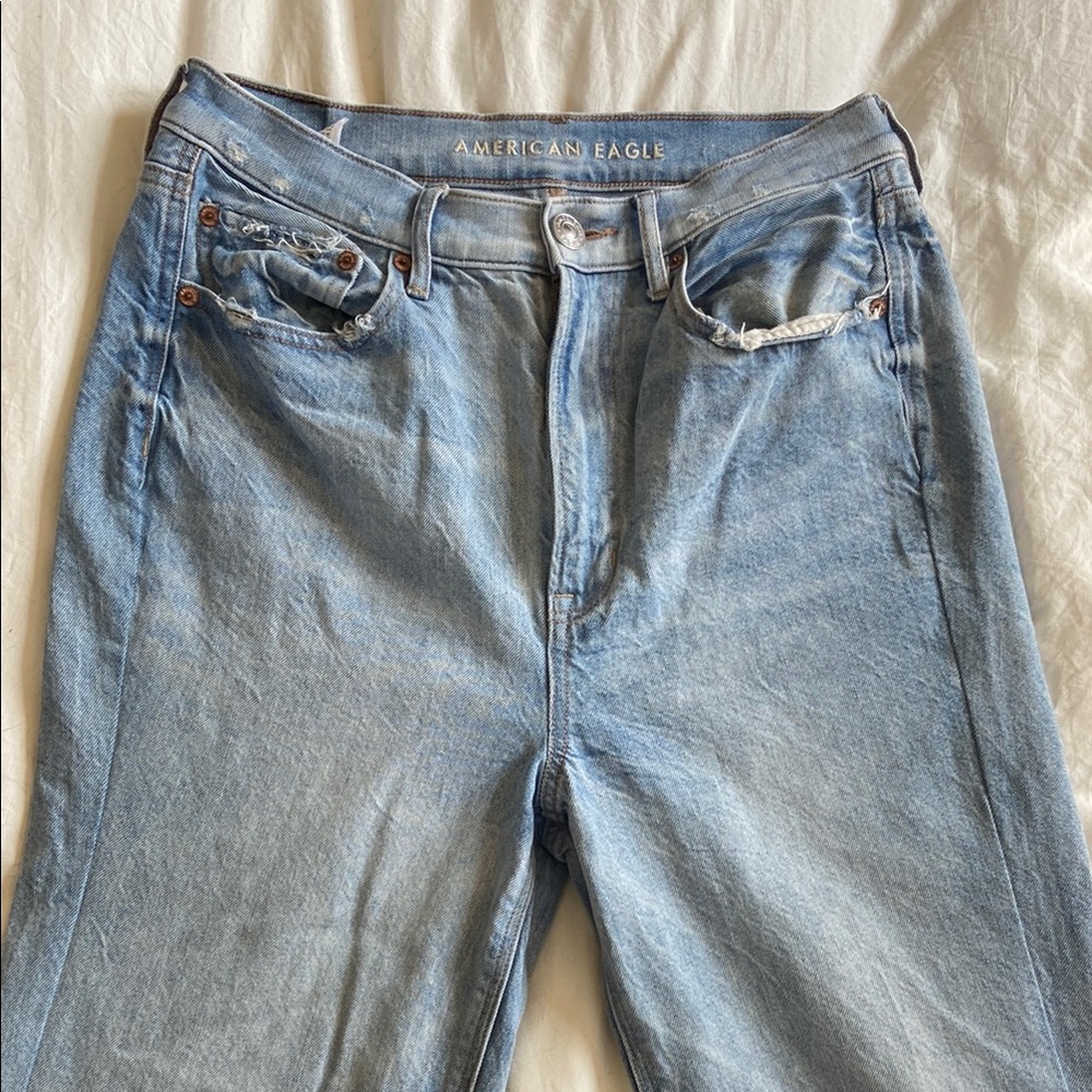 American Eagle Outfitters Blue Straight Leg Jeans Classic Style